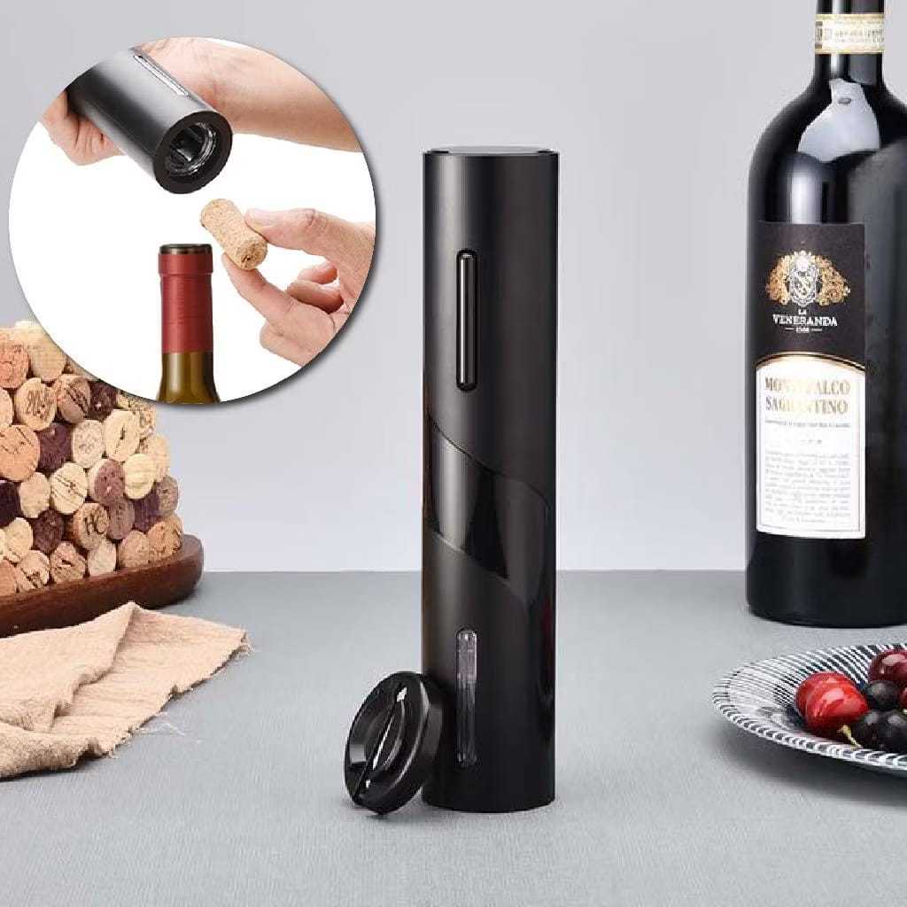 Abridor De Vinho Automático Elétrico Saca Rolha A Pilha Presente Moderno Para Casa