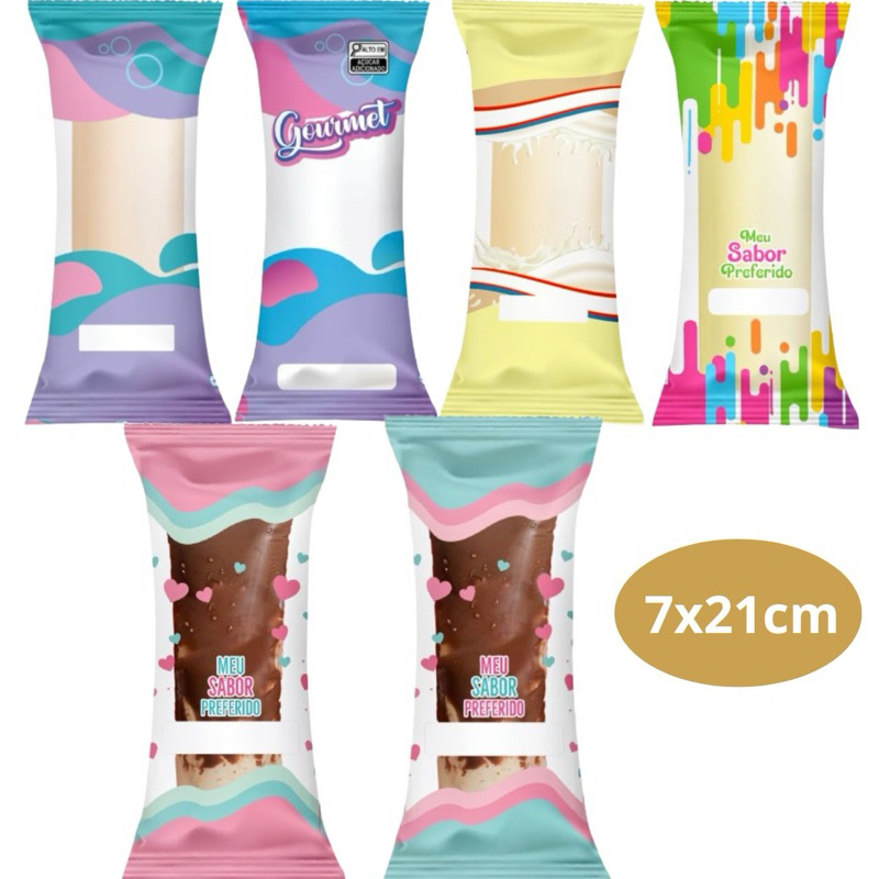 240 Embalagens Higiênicas Geladinho 7x21cm Sacolé Dindin Chup-chup Escolha o Modelo e Qtde em Oferta na Shopee