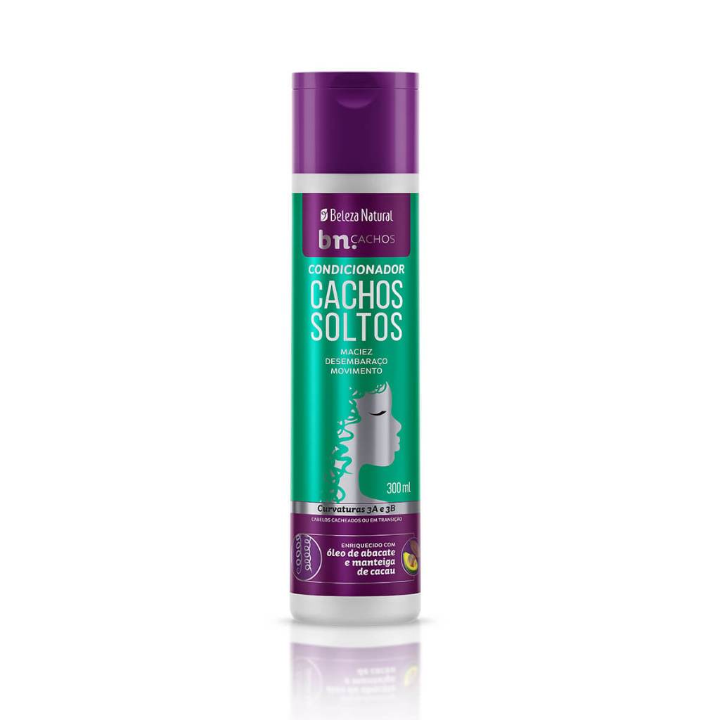 Condicionador Beleza Natural Cachos Soltos 300ml bn.Cachos em Oferta na Shopee