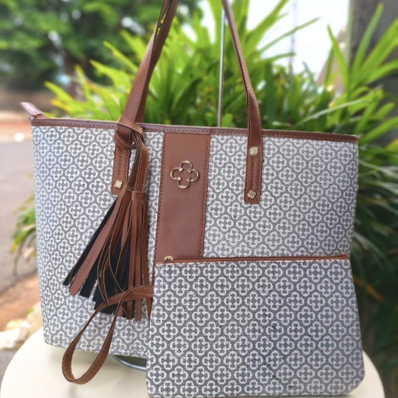 Kit bolsa capodarte mais carteira 1° linha faixa