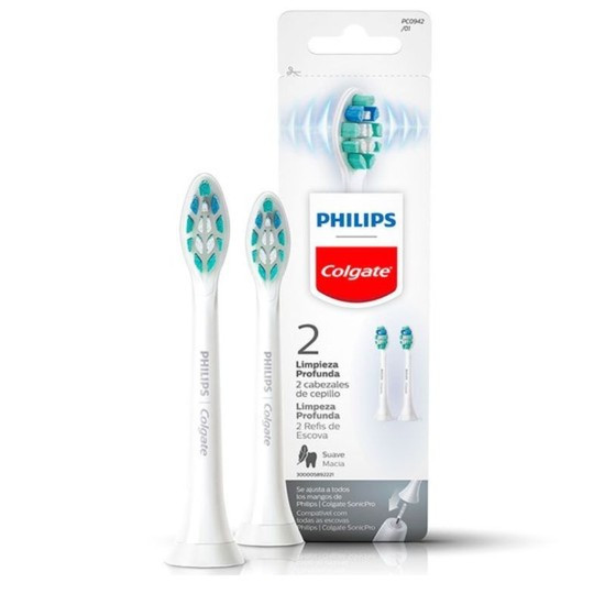 Refil Escova Elétrica Limpeza Profunda C/ 2 Un-Colgate