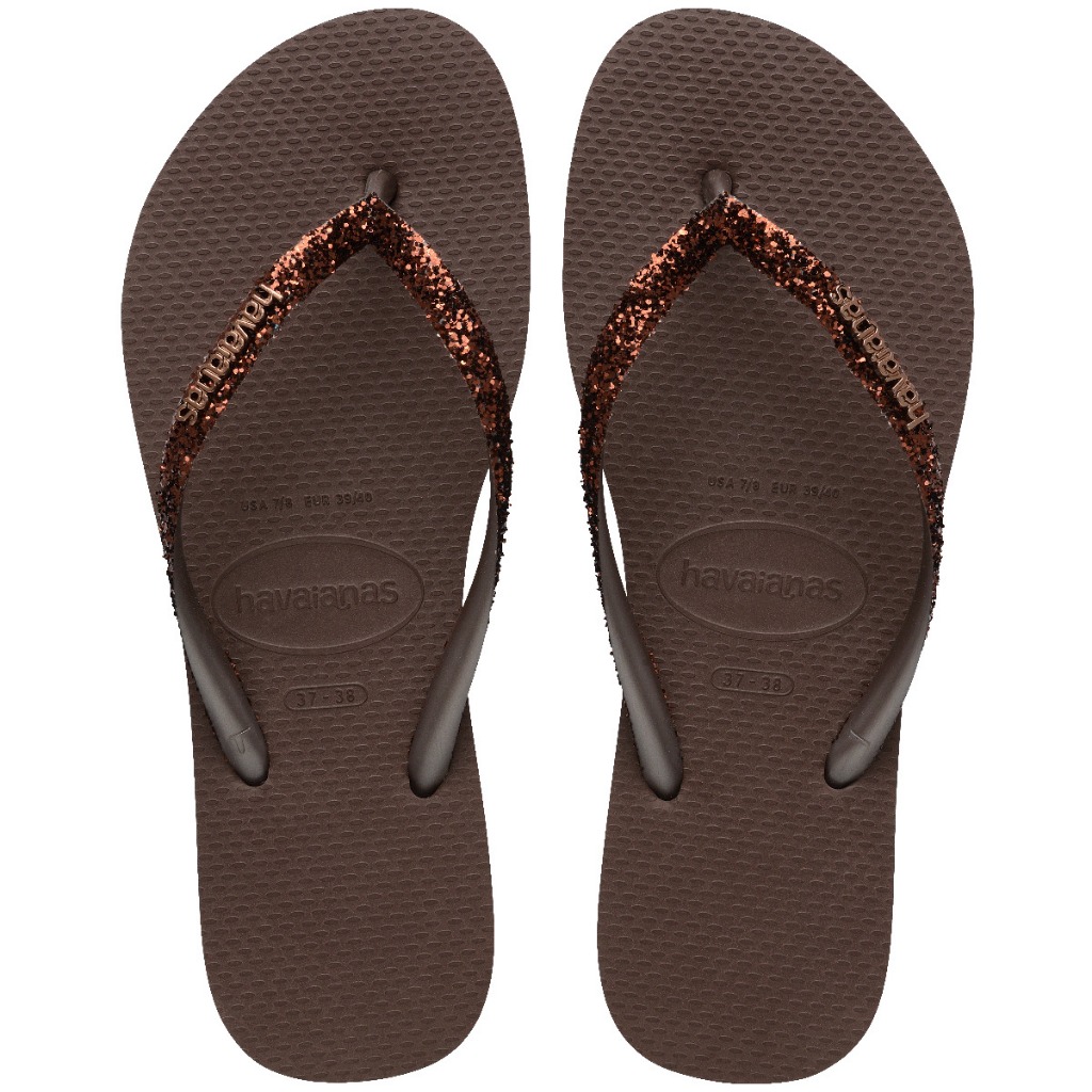 CHINELO HAVAIANAS SLIM GLITTER II FC ORIGINAL em Oferta na Shopee