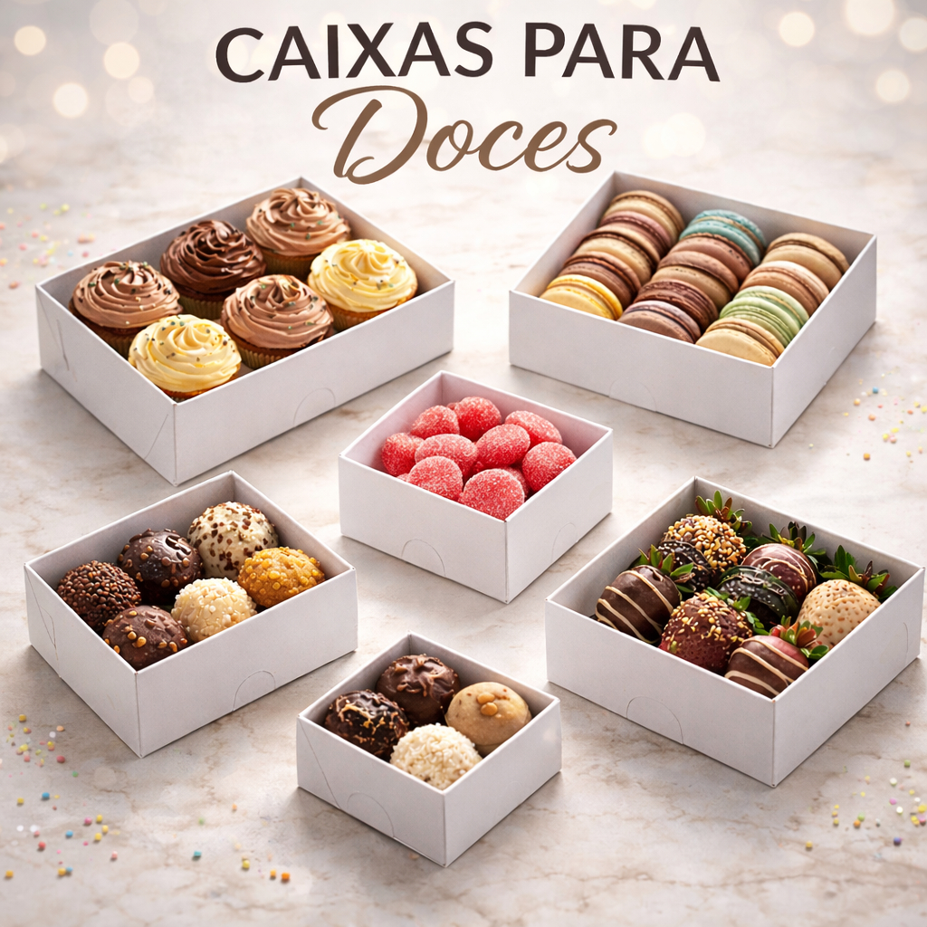 Kit 10un Caixa de Papel Quadrada e/ou Retangular com Tampa Transparente Sem Berço | Doces e Bombons em Oferta na Shopee