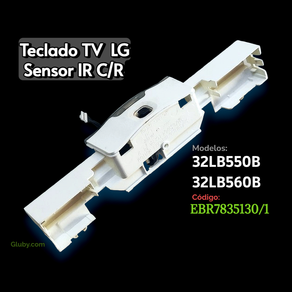 TECLADO  SENSOR IR TV LG MODELO 32LB550B 32LB560B CÓDIGO EBR7835130