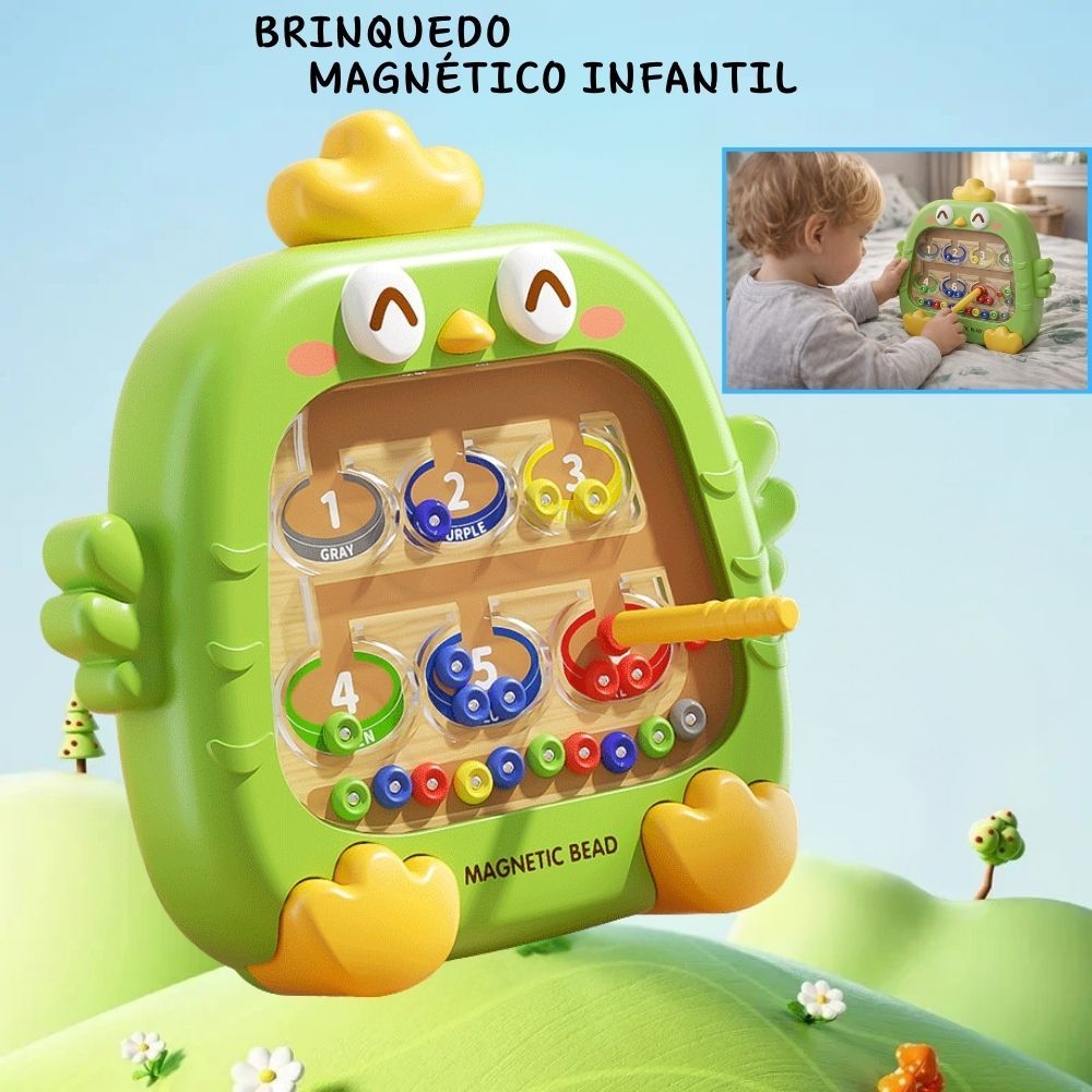 Mini Jogo Brinquedo Educativo Labirinto Magnético Com Caneta Magnética Brinquedo Montessori