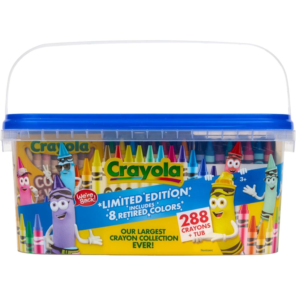 Estojo de giz de cera de edição limitada, 288 cores Crayola