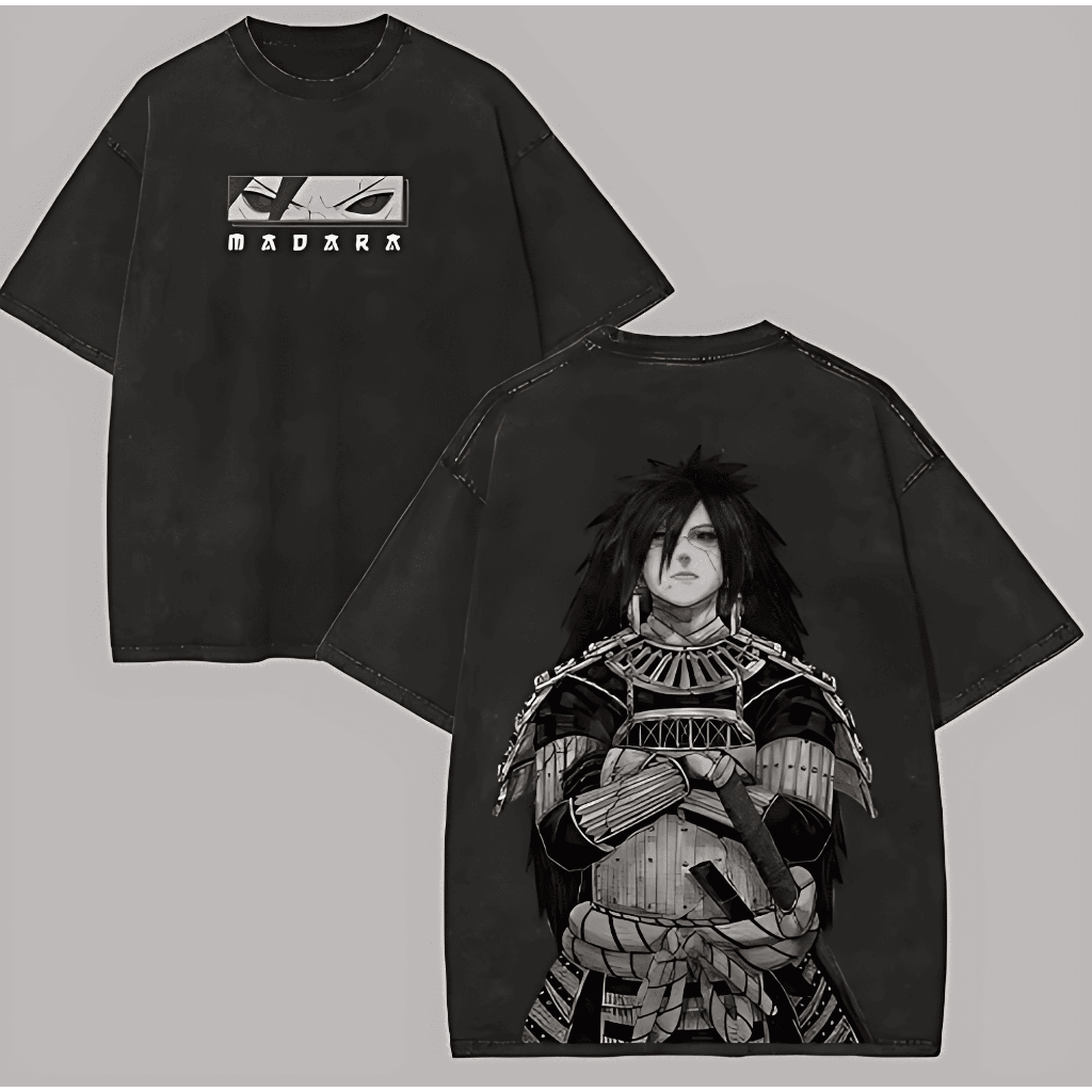 Camiseta Camisa Madara Uchiha Anime Naruto Estampa Sharingan Ghost Of Uchiha Algodão Unissex