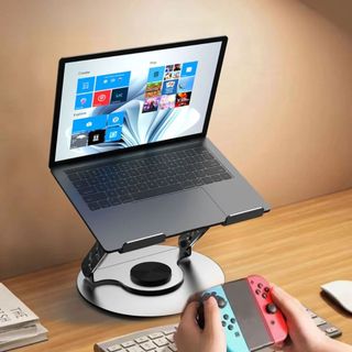 Suporte de Metal Ajustável Para Notebook Tablet Giratória de 360°