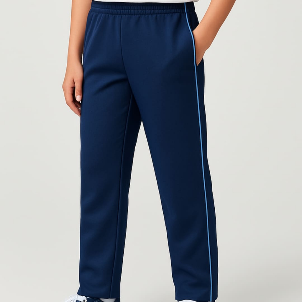 Calça Escolar Helanca 100% Poliester Azul Marinho - Unissex | TAM 2 ao EG - Modelagem Grande em Oferta na Shopee