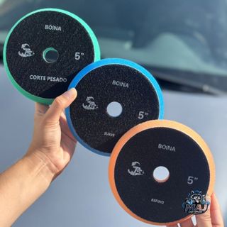 Boinas de Polimento Automotiva De 5 Polegadas Corte Pesado/ Refino/ Lustro (Suave) Nanotecnológica em Oferta na Shopee