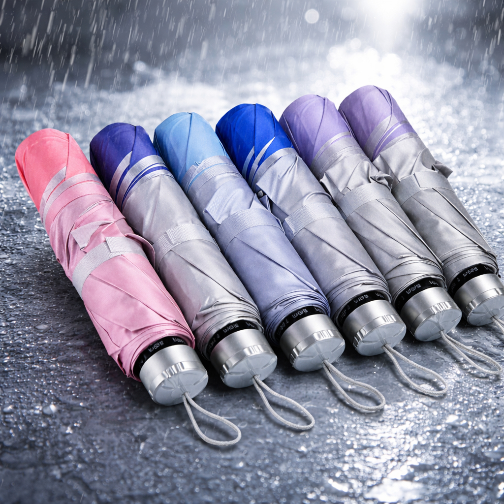 Sombrinha Reforçada Guarda Chuva Dupla Face Liso Sombrinha Contra Vento Cabe na Bolsa Homem Mulher