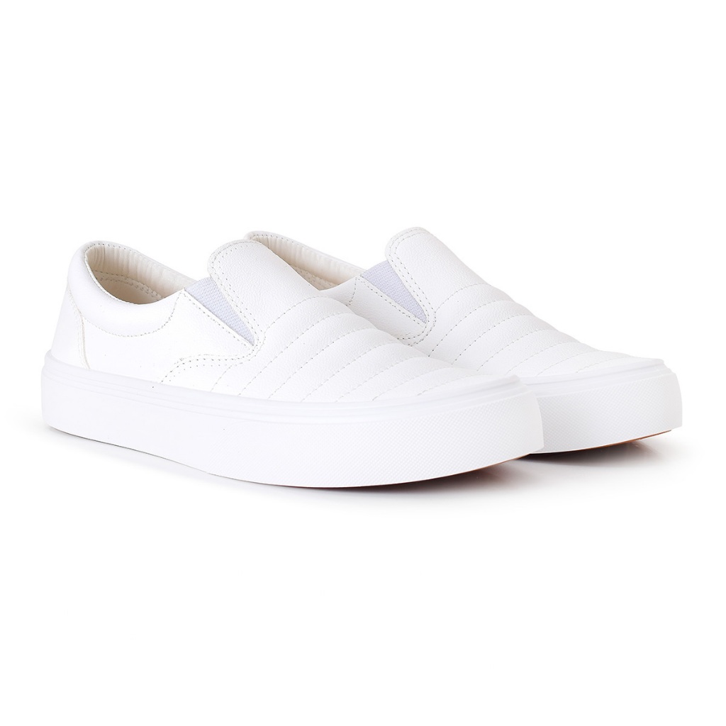 Tenis Iate Feminino Tênis Casual SlipOn Enfermagem Hospitalar Antiderrapante Branco Promoção