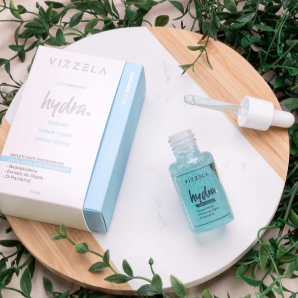 Skin Serum Hydra Hidratação Efeito Lifting Rápida Absorção Vegano Original Vizzela