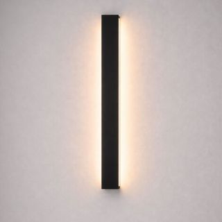 Luminária Arandela Linear Parede Duetto Dupla Luz Lateral 60cm 3000K 9,9W Preto InternoLed Integrado