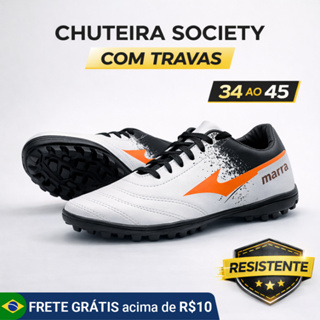 Chuteira Society Masculina Futebol 7 Trava Baixa Leve Confortável Antiderrapante Fut7 Tênis Socity em Oferta na Shopee