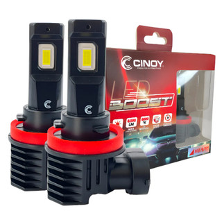 Kit Lampadas Ultra LED Cinoy Boost 6000 Lumens 6000K H1 H3 H4 H7 H8 H9 H11 HB3 HB4 9005 9006 Qualidade e Foco