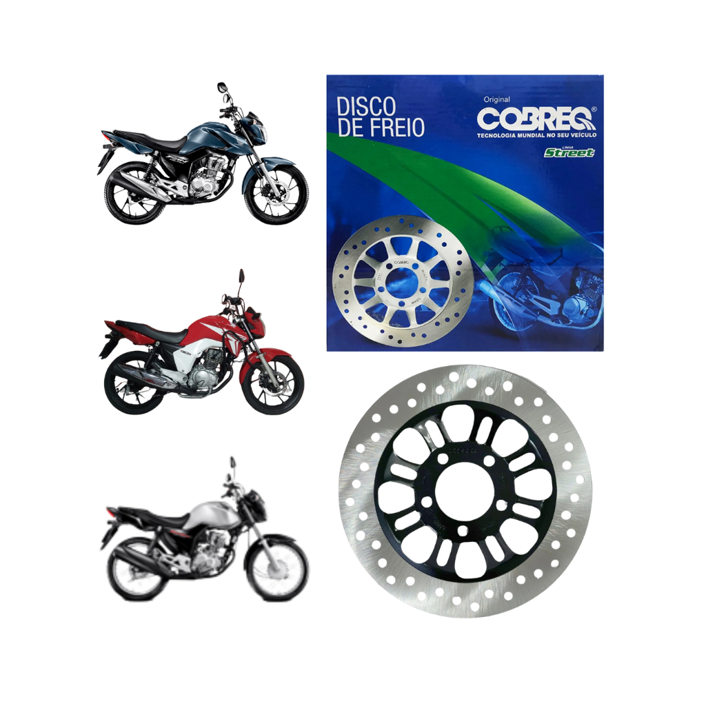 Disco de Freio Dianteiro Honda CG Fan Titan Start 150 2009 2010 2011 2012 2013 2014 2015