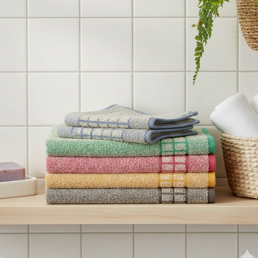 Kit 10 Tapetes Banheiro Grande 100% Algodão Alta Absorção Estampado Pezinho / Cores sortidas em Oferta na Shopee