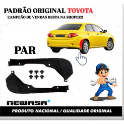 Par para barro traseiro corolla 12/14 ( RÍGIDO )