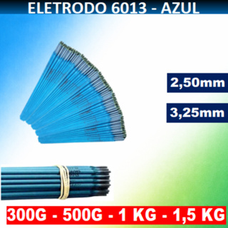 Eletrodo 6013 Azul Solda 2,5mm ou 3,25mm PROFISSIONAL | 300g 500g 1kg 1,5kg | Soldagem Aço Carbono em Oferta na Shopee