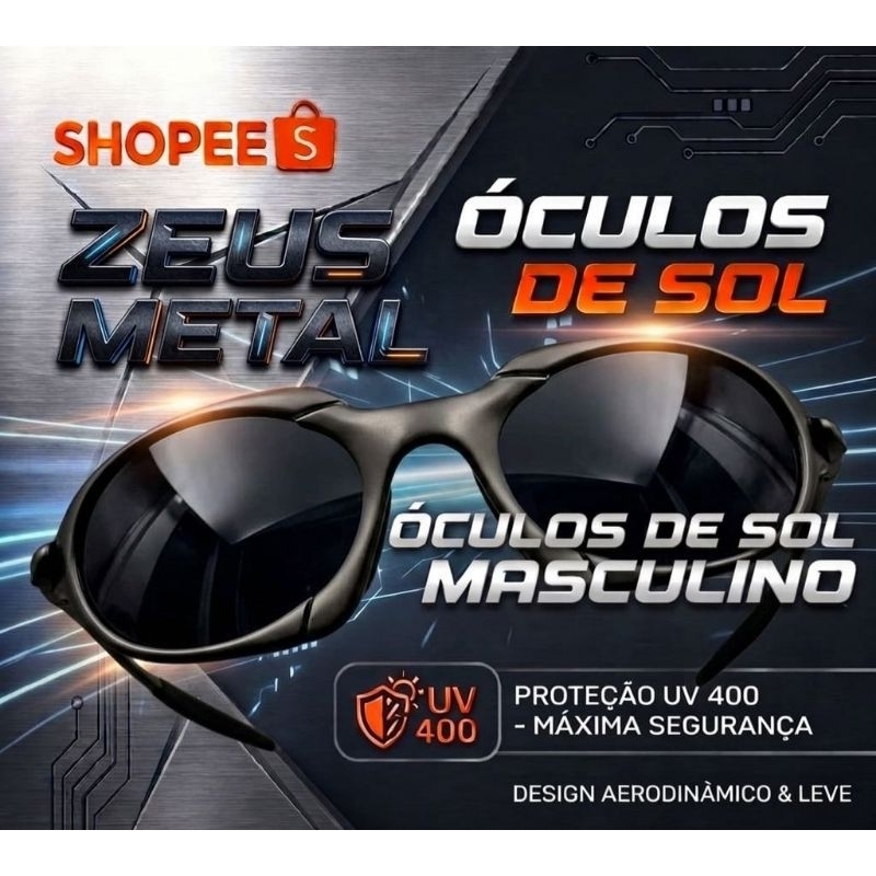 Óculos de Sol Zeus Metal Polarizado - Ciclismo Esporte e Lazer