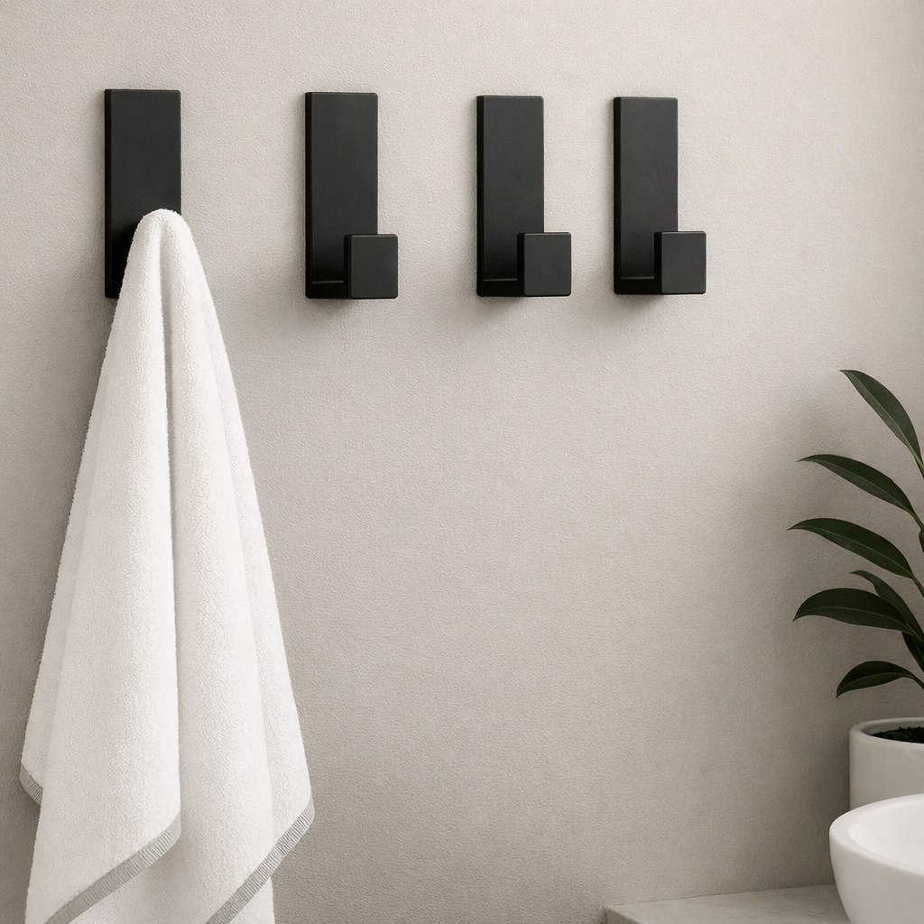 Ganchos Adesivos para Parede - Suporte Resistente para Toalhas de Banheiro e Cozinha em Oferta na Shopee