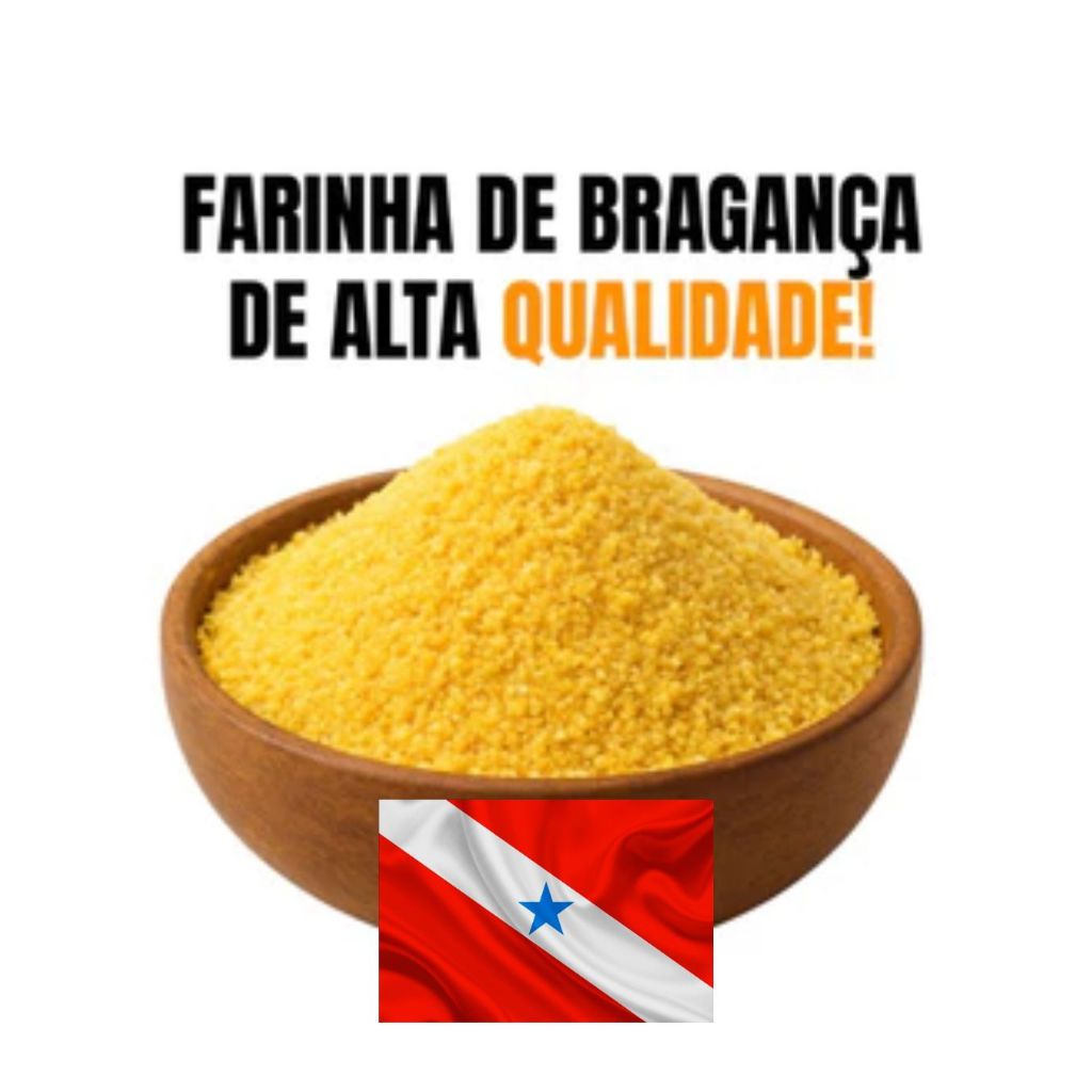 Farinha de Mandioca de Bragança 1kg – Farinha Paraense Crocante de Alta Qualidade ENVIO RÁPIDO SÃO PAULO E SUL