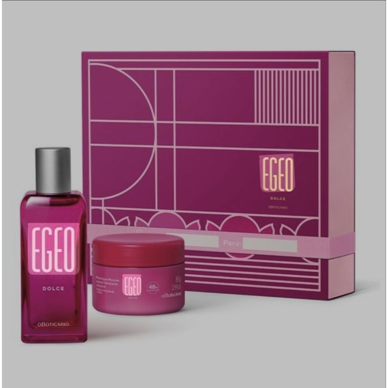 Kit Egeo Dolce O Boticário Original Miniatura Presente