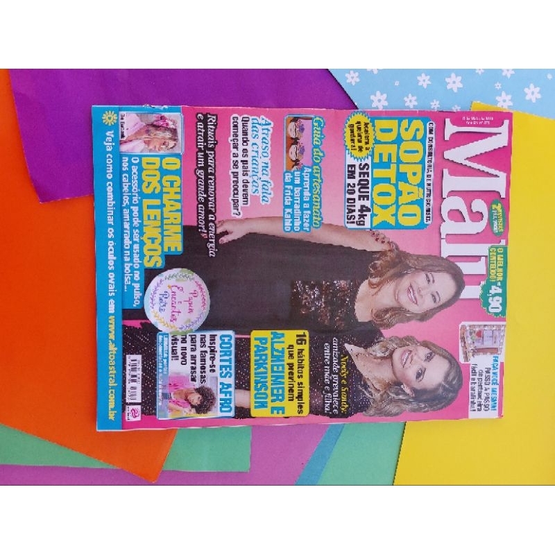 revista Malu -capa Sandy n°878