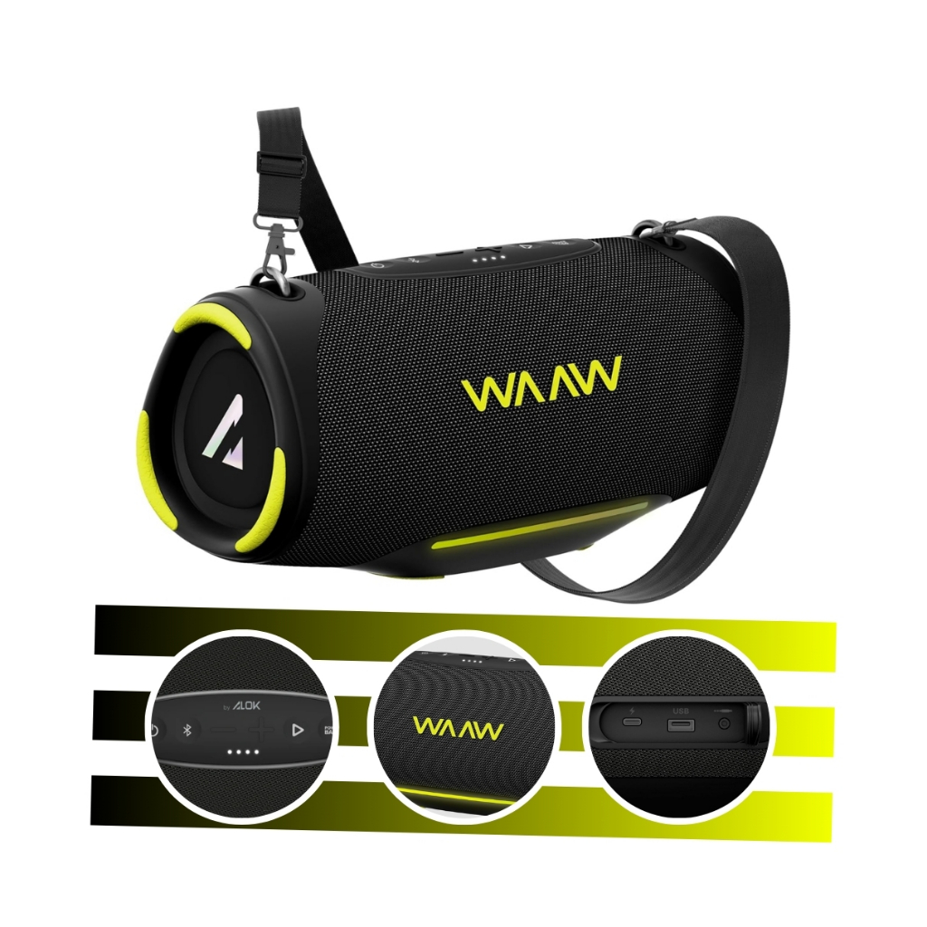 Caixa de Som Bluetooth BOOMBOX BOOM 150 80W RMS IPX7 WAAW by ALOK