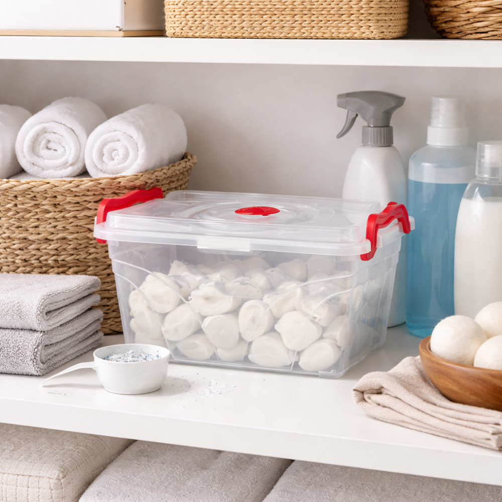 Pote Mantimento 2,5L com Tampa Trava Transparente Organizador de Despensa Cozinha N471