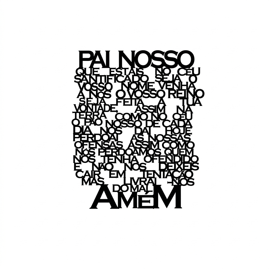 Quadro Pai Nosso Oração em Relevo 3D Decoração Parede Entrega Rápida em Oferta na Shopee