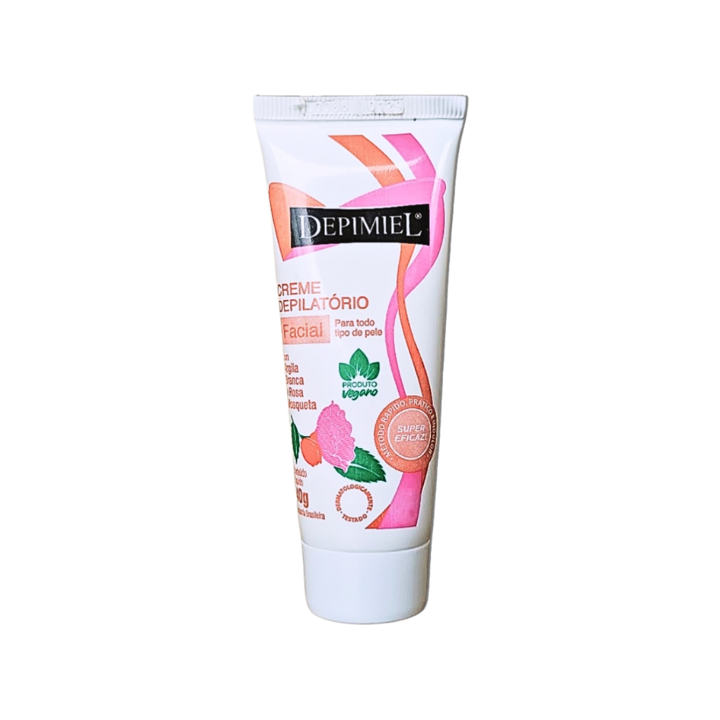 Creme Depilatório Argila Branca Rosa Mosqueta Depimiel 40g