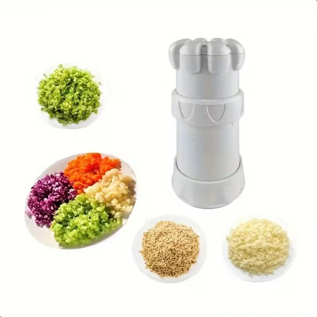 Cortador e  picador de Alho Manual Chef Mini Multifuncional