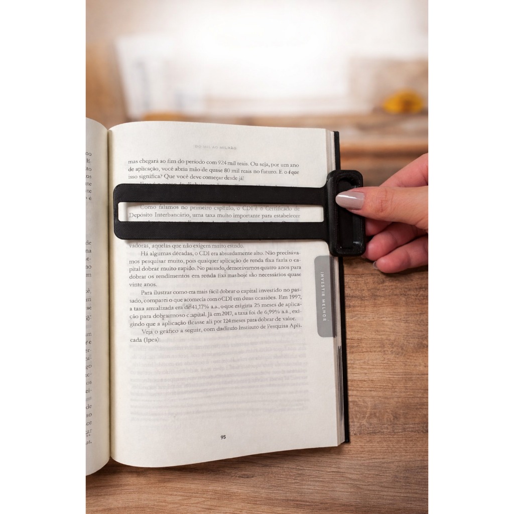 Régua de Leitura para Dislexia e Concentração Marcador de Linha Livro Auxílio de Foco para Leitura Marcador de Página