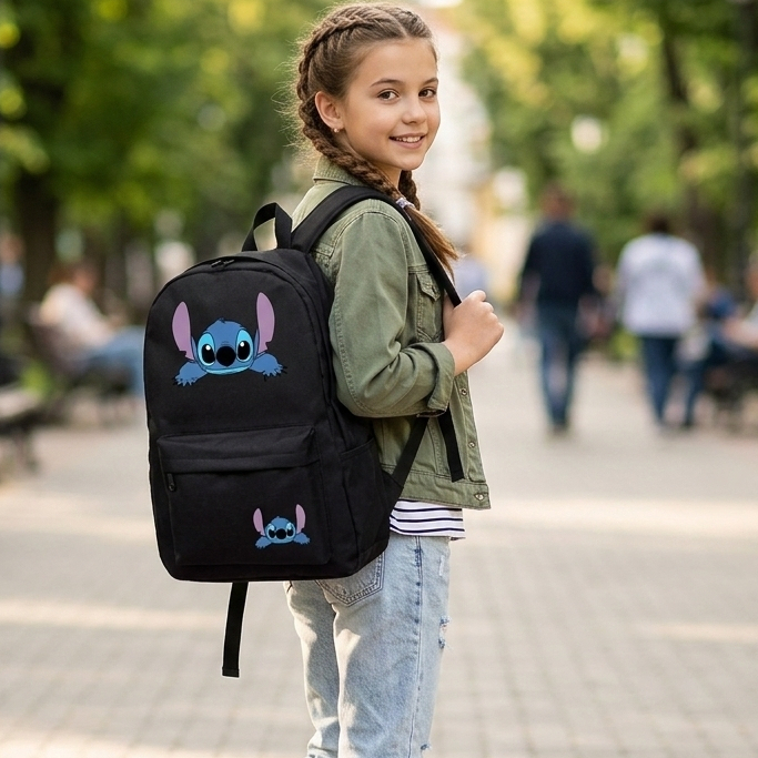 Mochila Feminina E Masculina Espaçosa Grande Envio Imediato desenho Leve Resistente Unissex