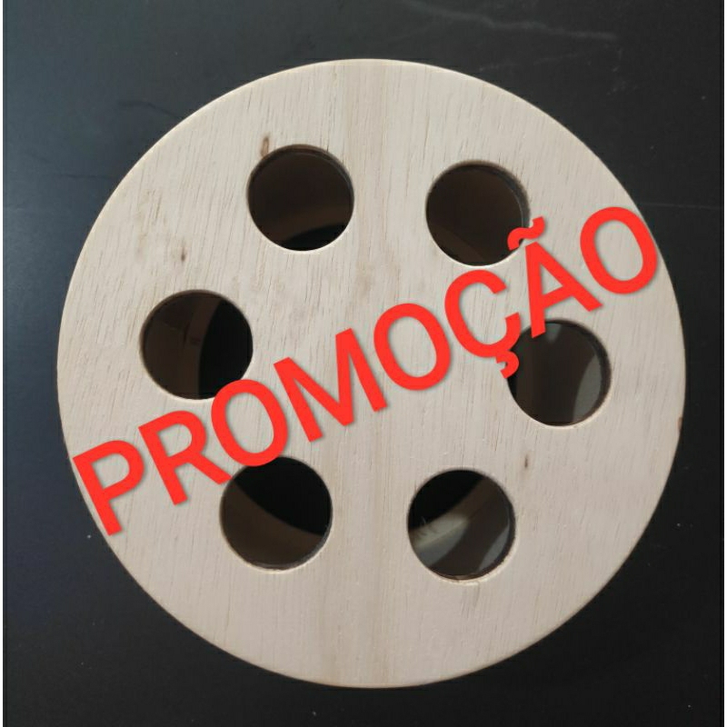 PROMOÇÃO !!! Carretilha De Madeira 10" Polegadas COM CATRACA em Oferta na Shopee
