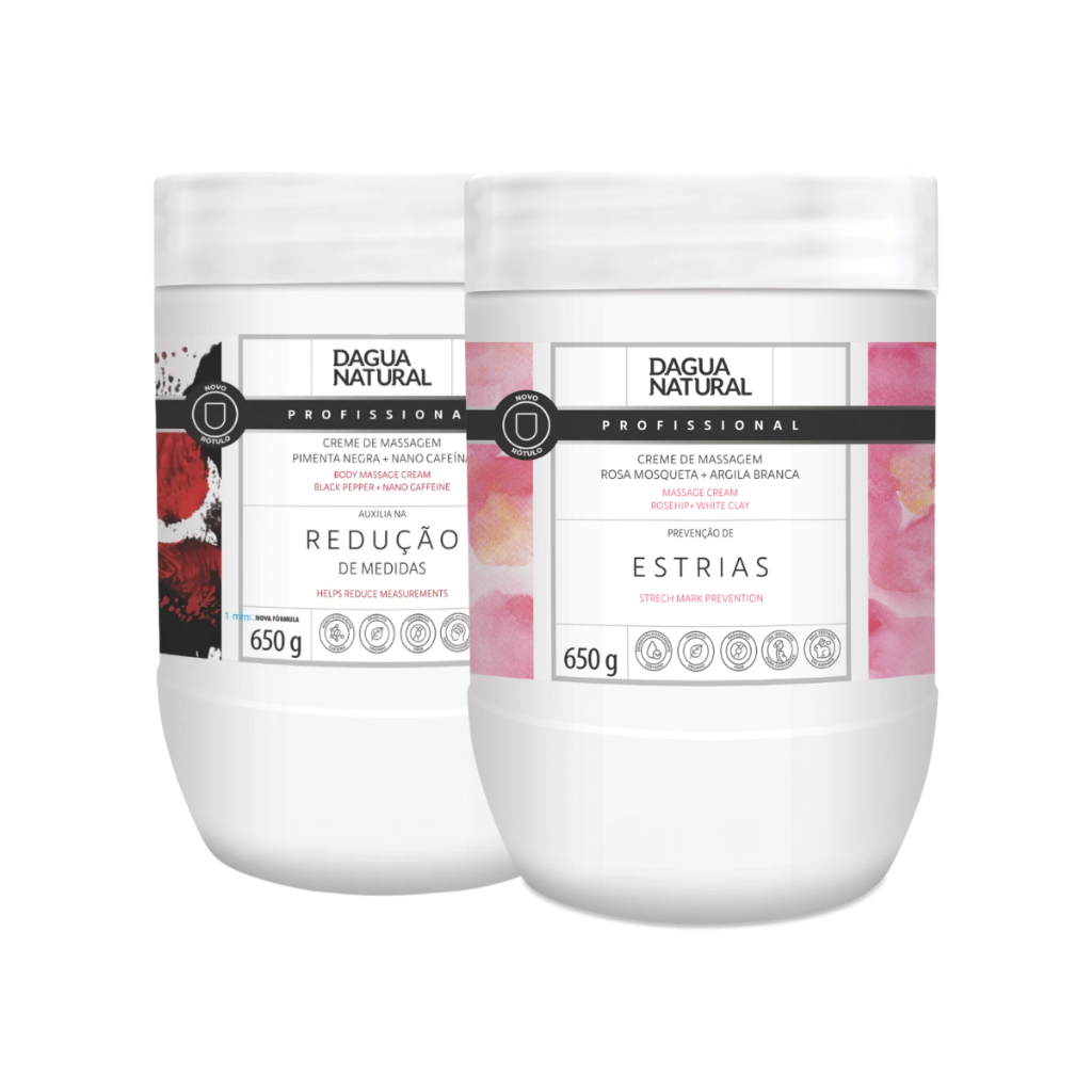 Creme De Pimenta Negra +  Creme  Rosa Mosqueta Com Argila