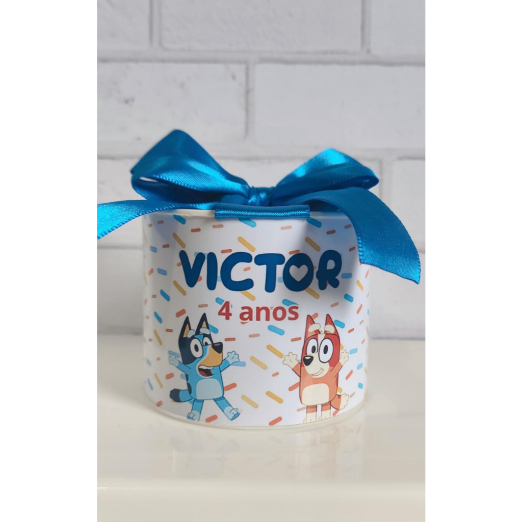 Kit Tubolatas personalizadas 5x6 - Lembrancinha de Aniversário Bluey 