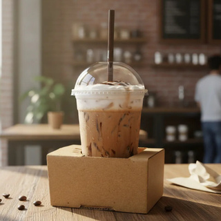 100 Porta Copo Papelão Para 1 Copo Suporte Prático, Seguro E Sustentável Ideal Para Delivery em Oferta na Shopee