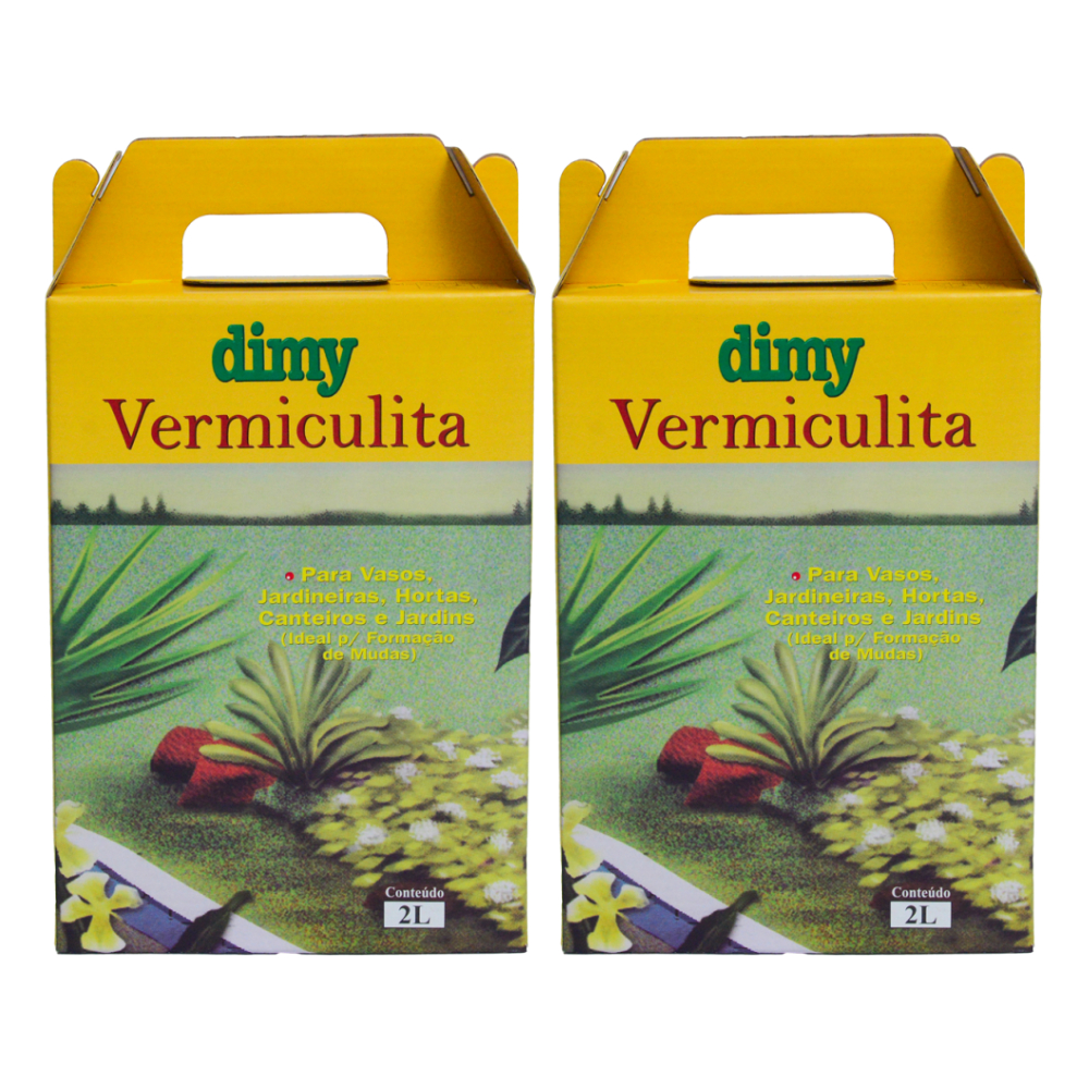 Kit 2 Substratos Vermiculita Dimy 2L