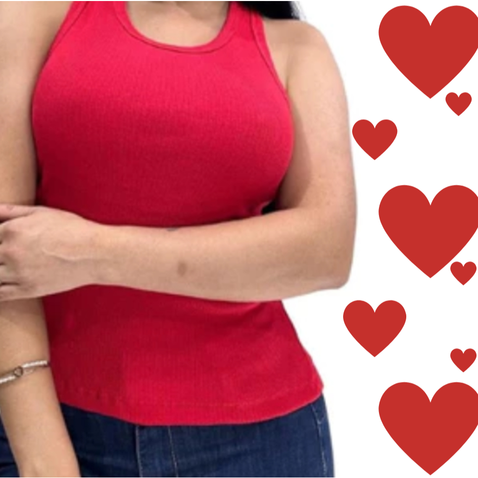 Kit 5 Regata Canelada Feminina Lisa Blusa Básica Camiseta Casual