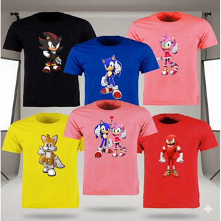 Camiseta Personagens Sonic - 100% algodão ótima qualidade envio rápido em Oferta na Shopee