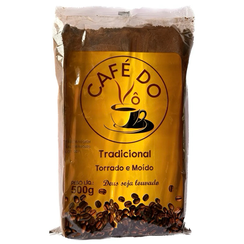 Café Do VÔ Tradicional Torrado e Moído 500g Diretamente do Produtor Qualidade Superior em Oferta na Shopee
