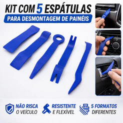Kit com 5 Espátulas para Desmontagem de Painel Automotivo