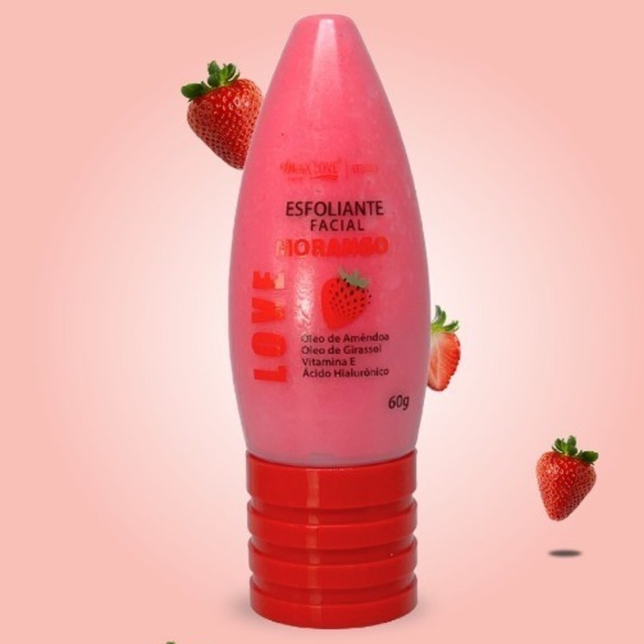 Esfoliante Facial Morango Max Love | Limpeza, Renovação e Pele Mais Macia