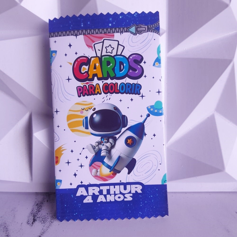 Card colorir Astronauta personalizado, lembrancinha de festa astronauta/ aniversario astronauta