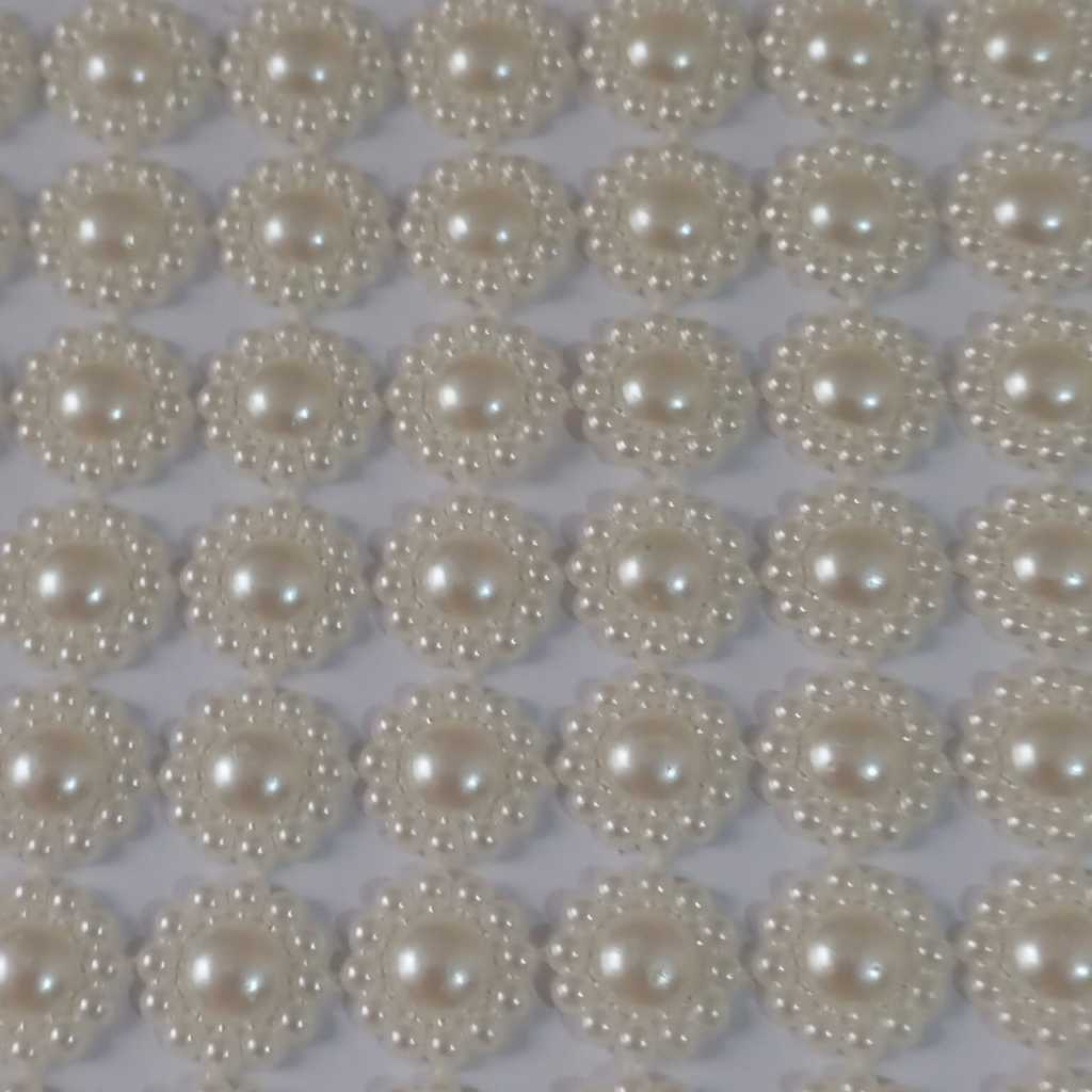 Manta Meia Pérola Trabalhada 10mm Medida 1 Metro x11cm