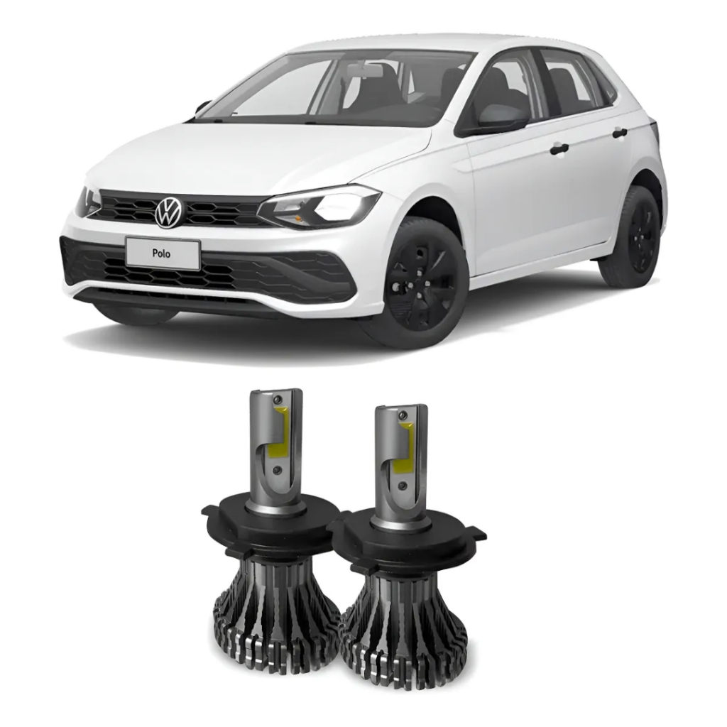 Kit Super Led Polo Track 2022 2023 Farol Alto E Baixo H4