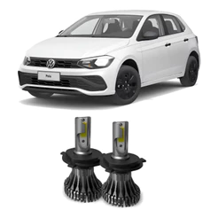 Kit Super Led Polo Track 2022 2023 Farol Alto E Baixo H4